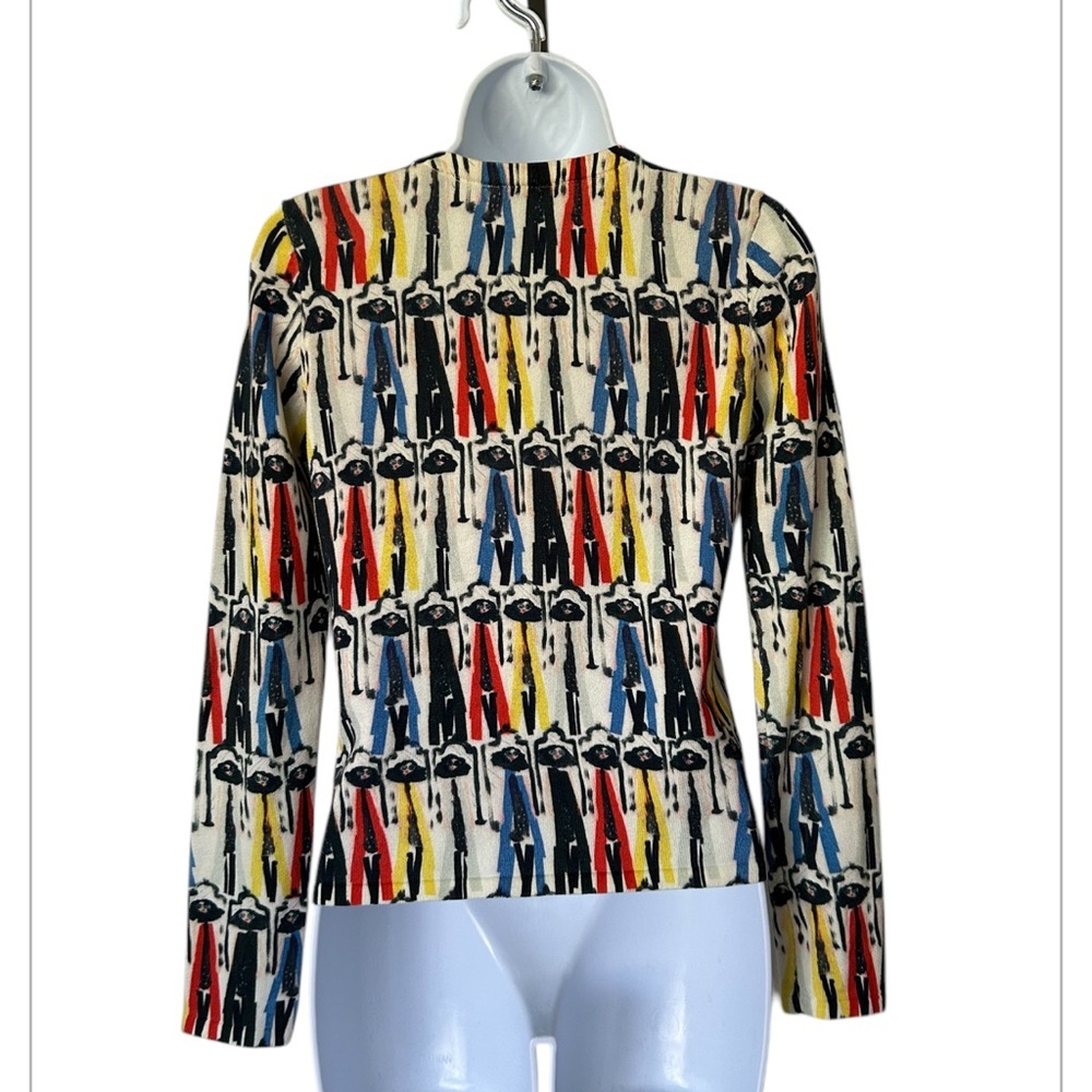Alice + Olivia x Donald Robertson cardigan Stace Face excellent Size S - Picture 7 of 7